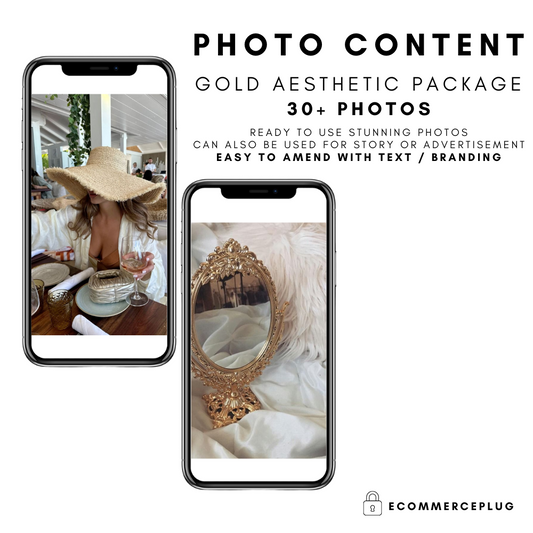 PHOTO CONTENT ( GOLD AESTHETIC )